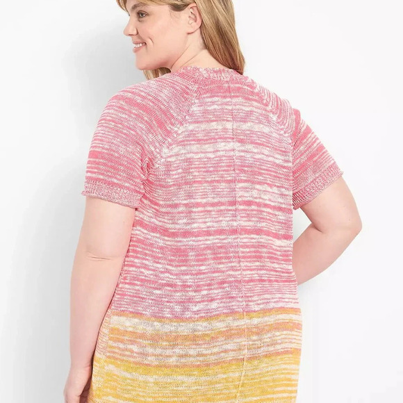 Lane Bryant Space Dye Short Sleeve Sweater in Size 22/24 - Picture 2 of 16